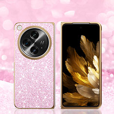 Coque Silicone Housse Etui Gel Bling-Bling GS1 pour Oppo Find N3 5G Or Rose