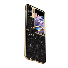 Coque Silicone Housse Etui Gel Bling-Bling GS2 pour Oppo Find N2 Flip 5G Noir