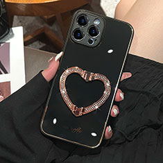 Coque Silicone Housse Etui Gel Bling-Bling JL1 pour Apple iPhone 13 Pro Noir