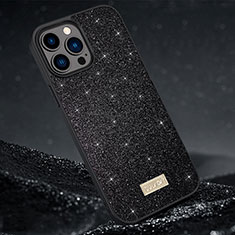 Coque Silicone Housse Etui Gel Bling-Bling LD1 pour Apple iPhone 13 Pro Max Noir