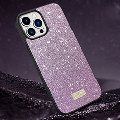 Coque Silicone Housse Etui Gel Bling-Bling LD1 pour Apple iPhone 13 Pro Max Violet