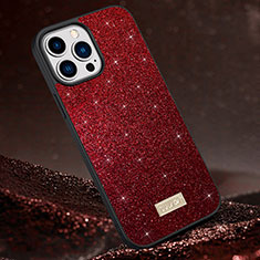 Coque Silicone Housse Etui Gel Bling-Bling LD1 pour Apple iPhone 14 Pro Rouge