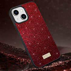 Coque Silicone Housse Etui Gel Bling-Bling LD1 pour Apple iPhone 15 Plus Rouge