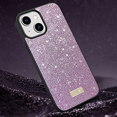 Coque Silicone Housse Etui Gel Bling-Bling LD1 pour Apple iPhone 15 Plus Violet