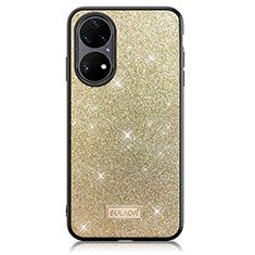 Coque Silicone Housse Etui Gel Bling-Bling LD1 pour Huawei P50 Or