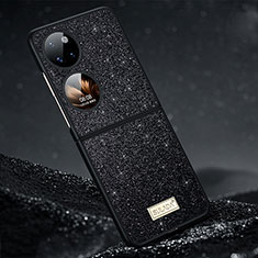 Coque Silicone Housse Etui Gel Bling-Bling LD1 pour Huawei P50 Pocket Noir