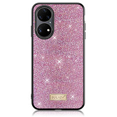 Coque Silicone Housse Etui Gel Bling-Bling LD1 pour Huawei P50e Violet