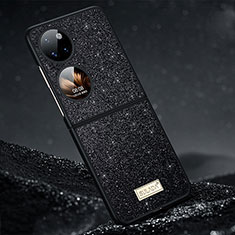Coque Silicone Housse Etui Gel Bling-Bling LD1 pour Huawei P60 Pocket Noir