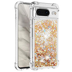 Coque Silicone Housse Etui Gel Bling-Bling S01 pour Google Pixel 8 5G Or