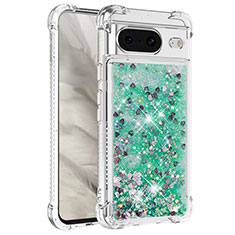 Coque Silicone Housse Etui Gel Bling-Bling S01 pour Google Pixel 8 5G Vert