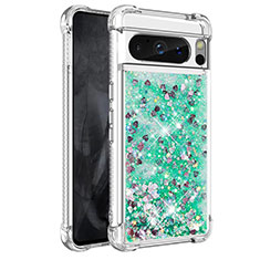 Coque Silicone Housse Etui Gel Bling-Bling S01 pour Google Pixel 8 Pro 5G Vert