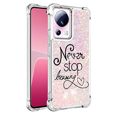 Coque Silicone Housse Etui Gel Bling-Bling S01 pour Xiaomi Civi 2 5G Rose