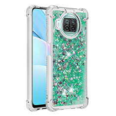 Coque Silicone Housse Etui Gel Bling-Bling S01 pour Xiaomi Mi 10i 5G Vert