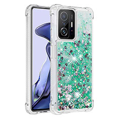 Coque Silicone Housse Etui Gel Bling-Bling S01 pour Xiaomi Mi 11T 5G Vert