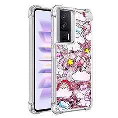 Coque Silicone Housse Etui Gel Bling-Bling S01 pour Xiaomi Poco F5 Pro 5G Violet Clair