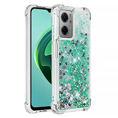 Coque Silicone Housse Etui Gel Bling-Bling S01 pour Xiaomi Redmi 10 5G Vert