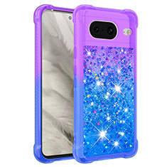 Coque Silicone Housse Etui Gel Bling-Bling S02 pour Google Pixel 8 5G Violet