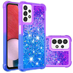 Coque Silicone Housse Etui Gel Bling-Bling S02 pour Samsung Galaxy A13 4G Violet