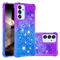 Coque Silicone Housse Etui Gel Bling-Bling S02 pour Samsung Galaxy A15 4G Violet