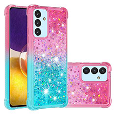 Coque Silicone Housse Etui Gel Bling-Bling S02 pour Samsung Galaxy A24 4G Rose