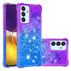 Coque Silicone Housse Etui Gel Bling-Bling S02 pour Samsung Galaxy A24 4G Violet