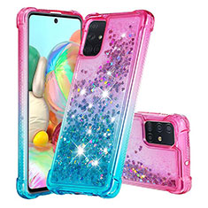 Coque Silicone Housse Etui Gel Bling-Bling S02 pour Samsung Galaxy A71 4G A715 Rose