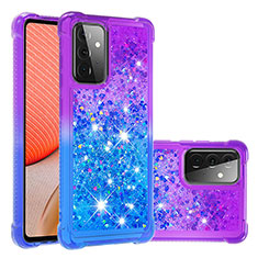 Coque Silicone Housse Etui Gel Bling-Bling S02 pour Samsung Galaxy A72 4G Violet