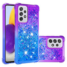 Coque Silicone Housse Etui Gel Bling-Bling S02 pour Samsung Galaxy A73 5G Violet