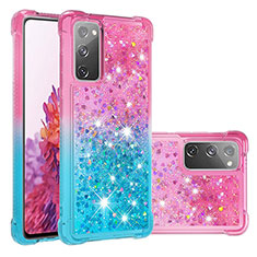 Coque Silicone Housse Etui Gel Bling-Bling S02 pour Samsung Galaxy S20 Lite 5G Rose