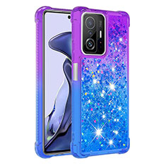 Coque Silicone Housse Etui Gel Bling-Bling S02 pour Xiaomi Mi 11T Pro 5G Violet