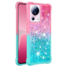 Coque Silicone Housse Etui Gel Bling-Bling S02 pour Xiaomi Mi 13 Lite 5G Rose