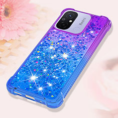 Coque Silicone Housse Etui Gel Bling-Bling S02 pour Xiaomi Redmi 11A 4G Violet