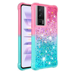 Coque Silicone Housse Etui Gel Bling-Bling S02 pour Xiaomi Redmi K60 5G Rose