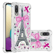 Coque Silicone Housse Etui Gel Bling-Bling S03 pour Samsung Galaxy A02 Mixte