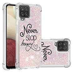 Coque Silicone Housse Etui Gel Bling-Bling S03 pour Samsung Galaxy A12 Mixte
