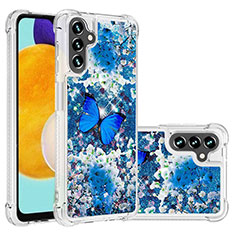 Coque Silicone Housse Etui Gel Bling-Bling S03 pour Samsung Galaxy A13 5G Bleu