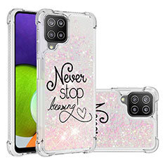 Coque Silicone Housse Etui Gel Bling-Bling S03 pour Samsung Galaxy A22 4G Mixte