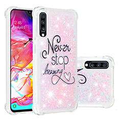 Coque Silicone Housse Etui Gel Bling-Bling S03 pour Samsung Galaxy A70S Mixte