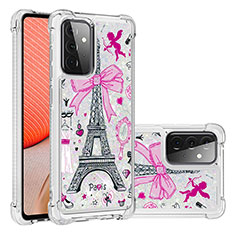 Coque Silicone Housse Etui Gel Bling-Bling S03 pour Samsung Galaxy A72 5G Mixte