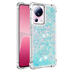 Coque Silicone Housse Etui Gel Bling-Bling S03 pour Xiaomi Civi 2 5G Bleu Clair