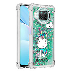 Coque Silicone Housse Etui Gel Bling-Bling S03 pour Xiaomi Mi 10i 5G Vert