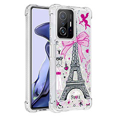 Coque Silicone Housse Etui Gel Bling-Bling S03 pour Xiaomi Mi 11T 5G Rose