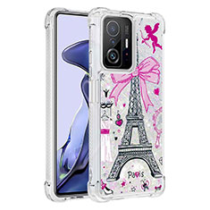 Coque Silicone Housse Etui Gel Bling-Bling S03 pour Xiaomi Mi 11T Pro 5G Rose