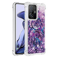 Coque Silicone Housse Etui Gel Bling-Bling S03 pour Xiaomi Mi 11T Pro 5G Violet