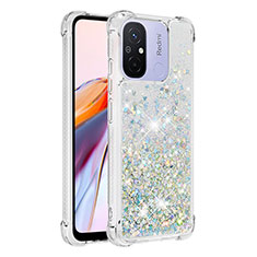 Coque Silicone Housse Etui Gel Bling-Bling S03 pour Xiaomi Poco C55 Bleu Ciel