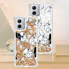 Coque Silicone Housse Etui Gel Bling-Bling YB1 pour Motorola Moto G 5G (2023) Or