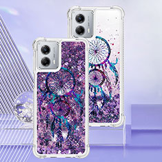 Coque Silicone Housse Etui Gel Bling-Bling YB1 pour Motorola Moto G 5G (2023) Violet