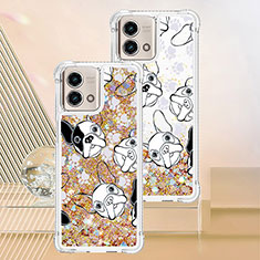 Coque Silicone Housse Etui Gel Bling-Bling YB1 pour Motorola Moto G Stylus (2023) 4G Or