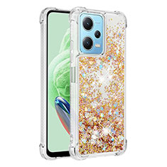 Coque Silicone Housse Etui Gel Bling-Bling YB1 pour Xiaomi Poco X5 5G Or