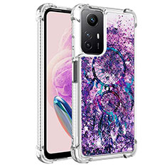 Coque Silicone Housse Etui Gel Bling-Bling YB1 pour Xiaomi Redmi Note 12S Violet